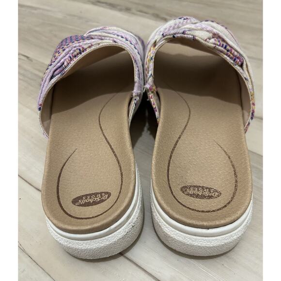 Dr Scholl's Women willow Sandals Slides Colorful Fabric Size 8 - Picture 3 of 7